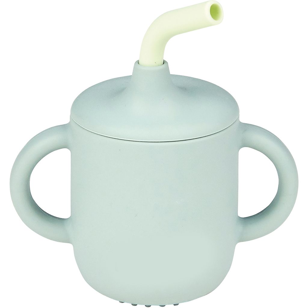 Product Image for Nattou Tazza per bambini con cannuccia verde