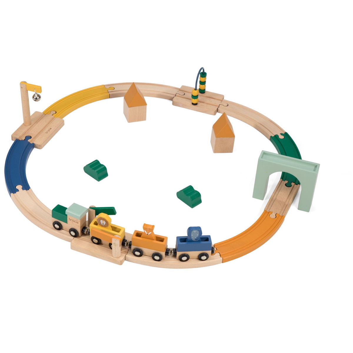 Woet® Ferme Jouet en Bois pour Enfants - avec Animaux de la Ferme et Accessoires - Jeu de Petit Monde - Jouet d'Imitation - À Partir de 2 Ans