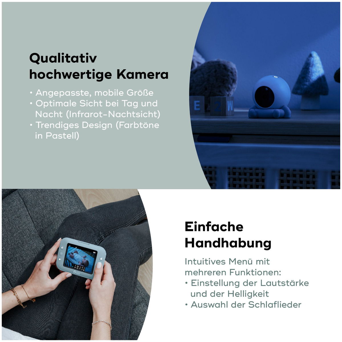 Babymoov - Video Baby Monitor Yoo Roll - Con Telecamera E Schermo Da 3,5 Pollici - Website.name