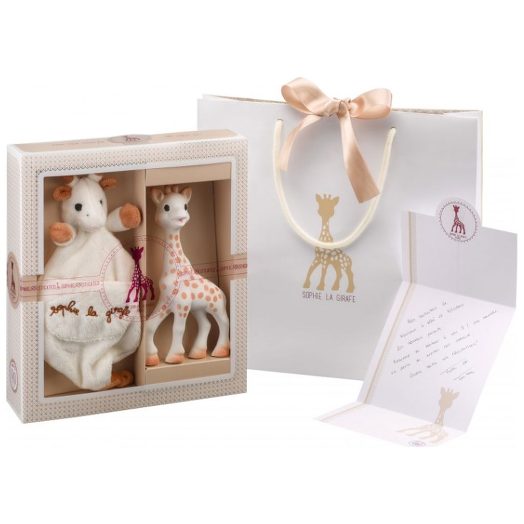 Sophie la girafe gift box with cuddle cloth