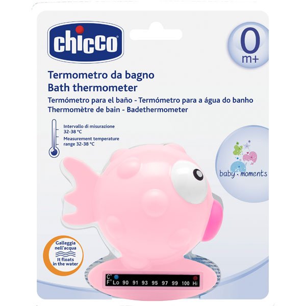 Chicco Fischli Bath Thermometer pink