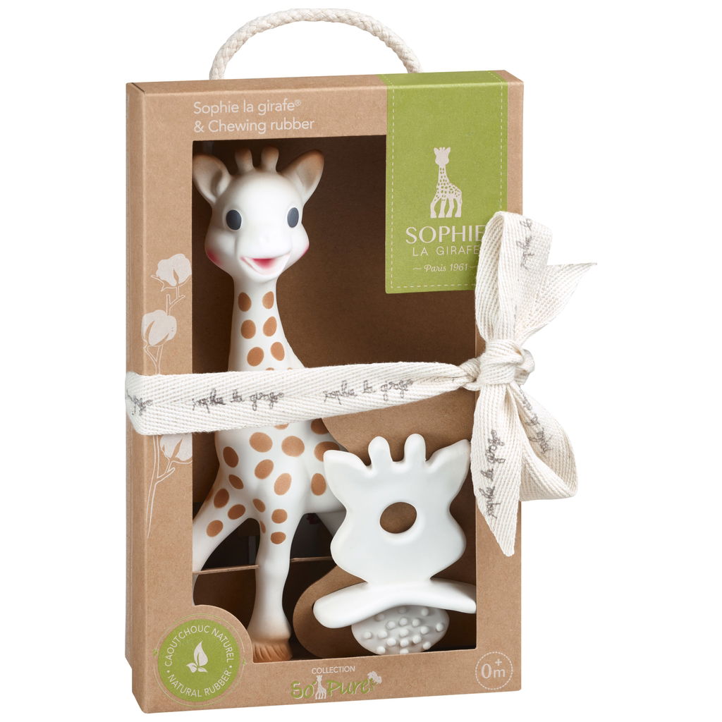 Sophie la girafe with Chewing rubber teething ring