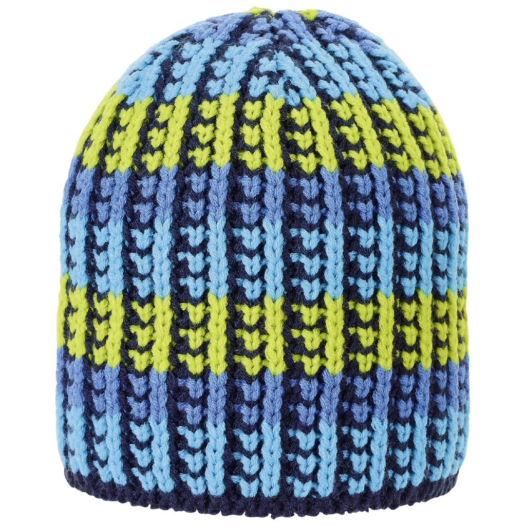 Sterntaler bonnet tricoté rayures bleu vert