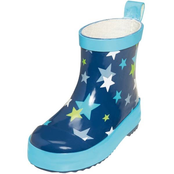 Playshoes Kids Wellington Boots Allover Stars blue