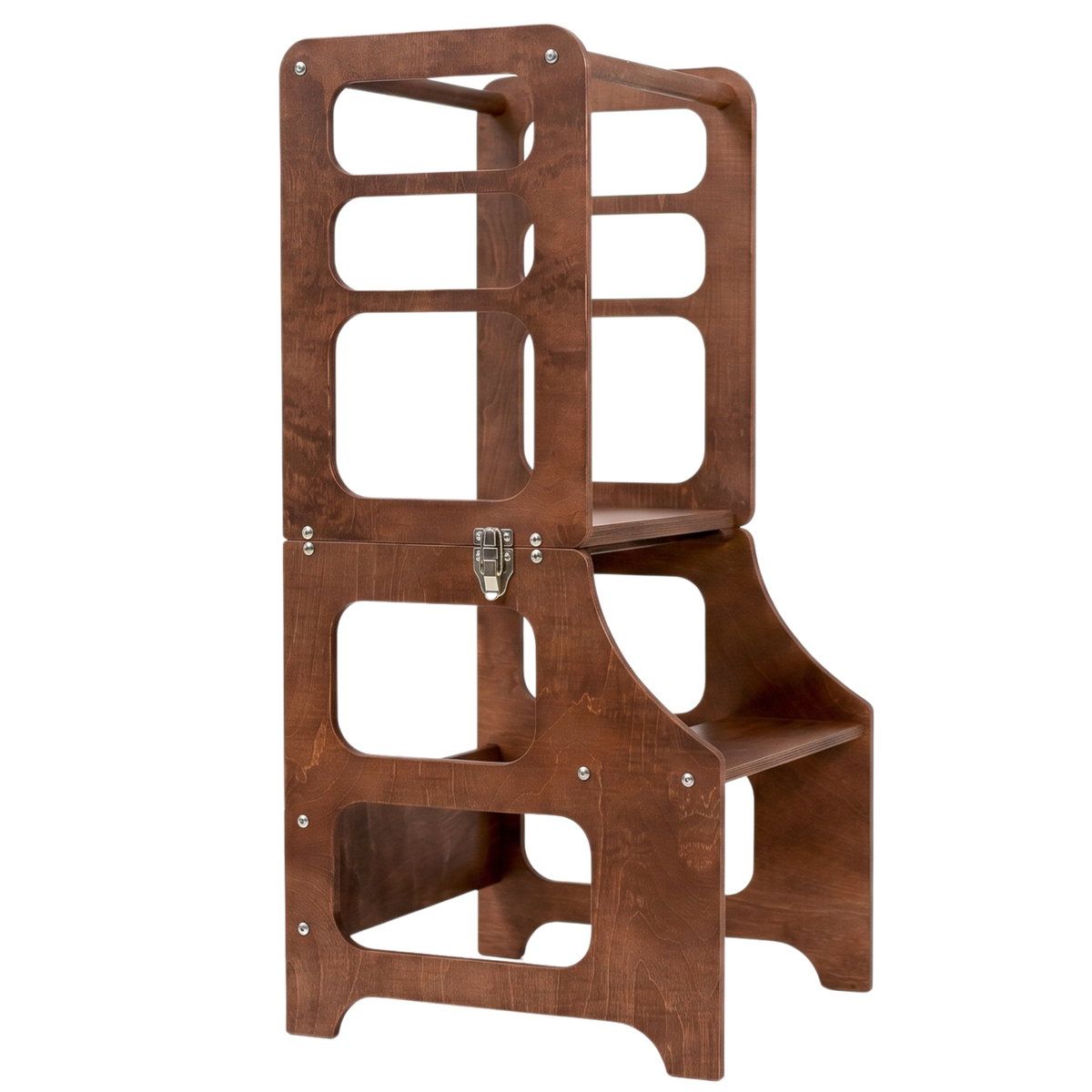 Product Image for Duck Woodworks Foldable Kitchen Tower Mid Century honey glaze