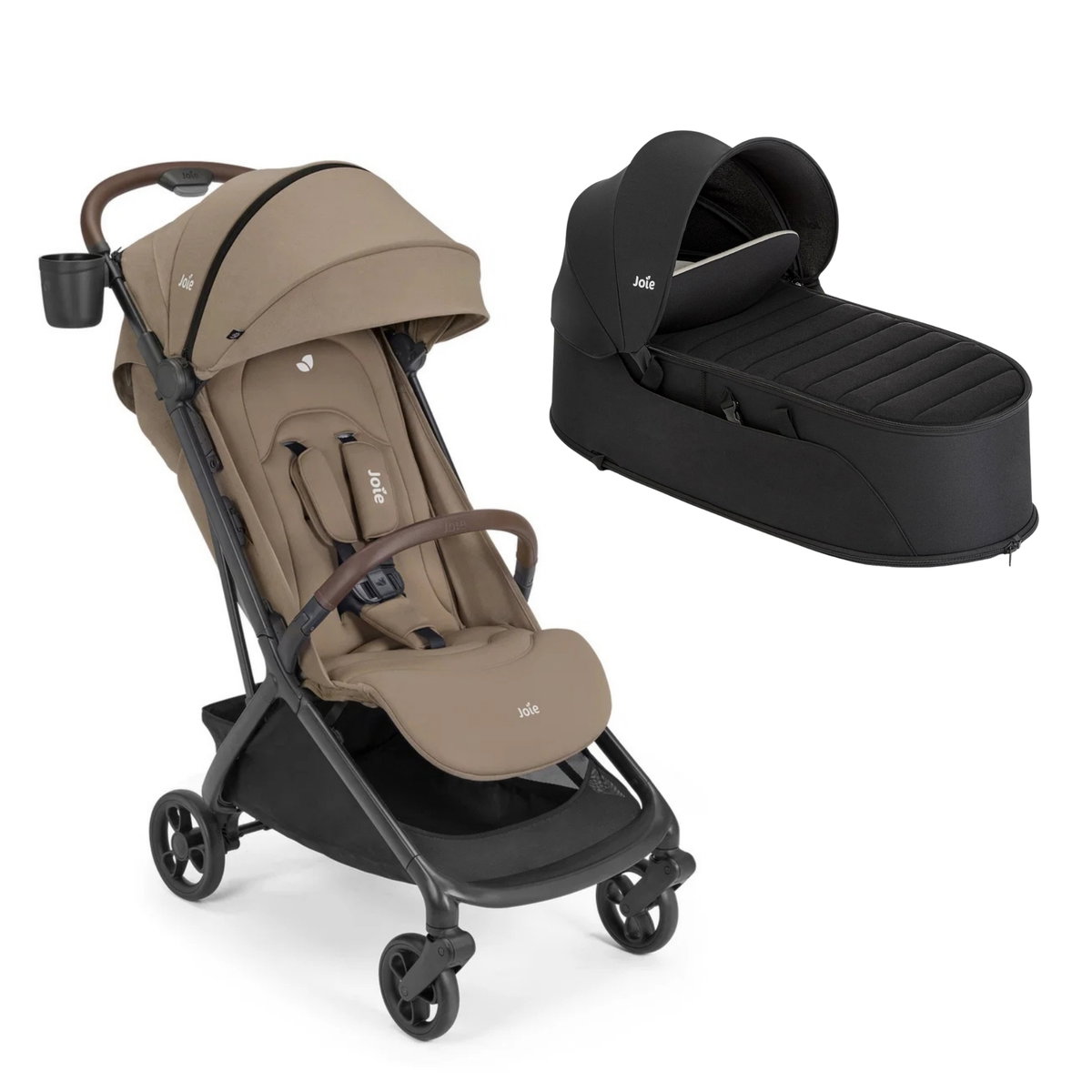 Product Image for Joie Porto Set cashew pour 1 enfant avec 4 roues