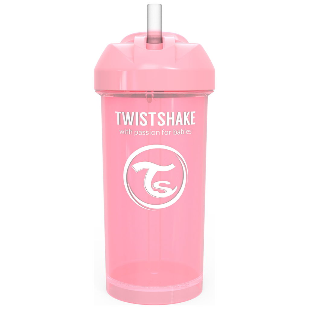 Product Image for Twistshake Drinking Cup Coppa di cannuccia rosa pastello