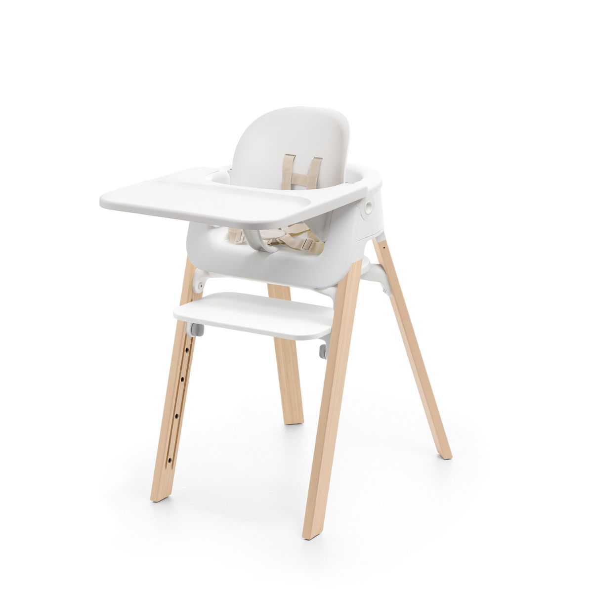 Product Image for STOKKE Steps high chair white/natural WoodPlastic