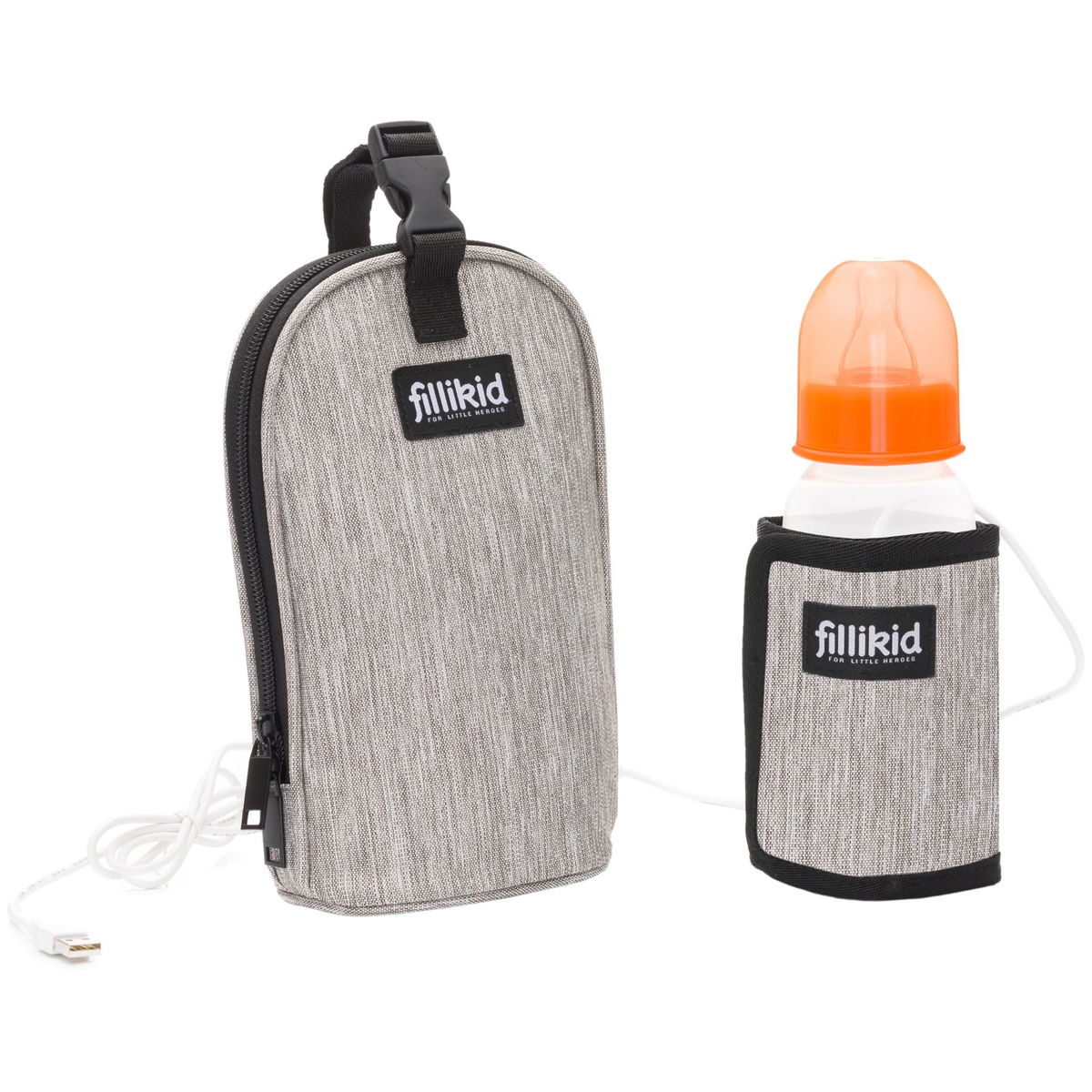 Product Image for fillikid chauffe-biberon light grey melange