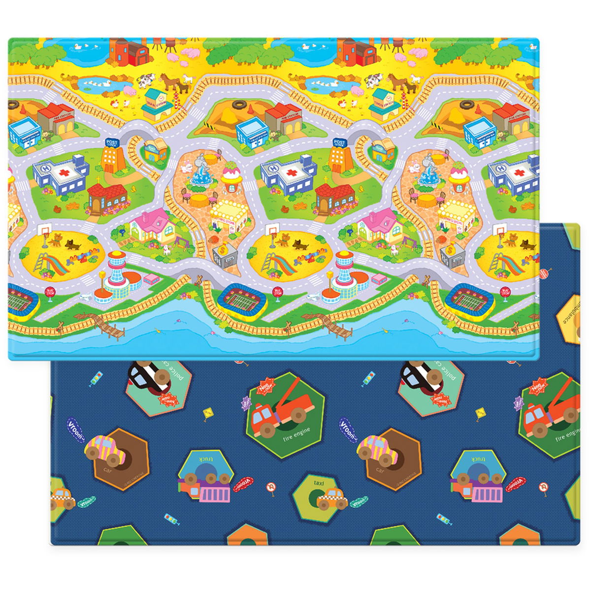 Tappeto Gioco Bambini Snapstyle Terra D'Avventura - 17 Dimensioni, Design Stradale Colorato - Foto 9