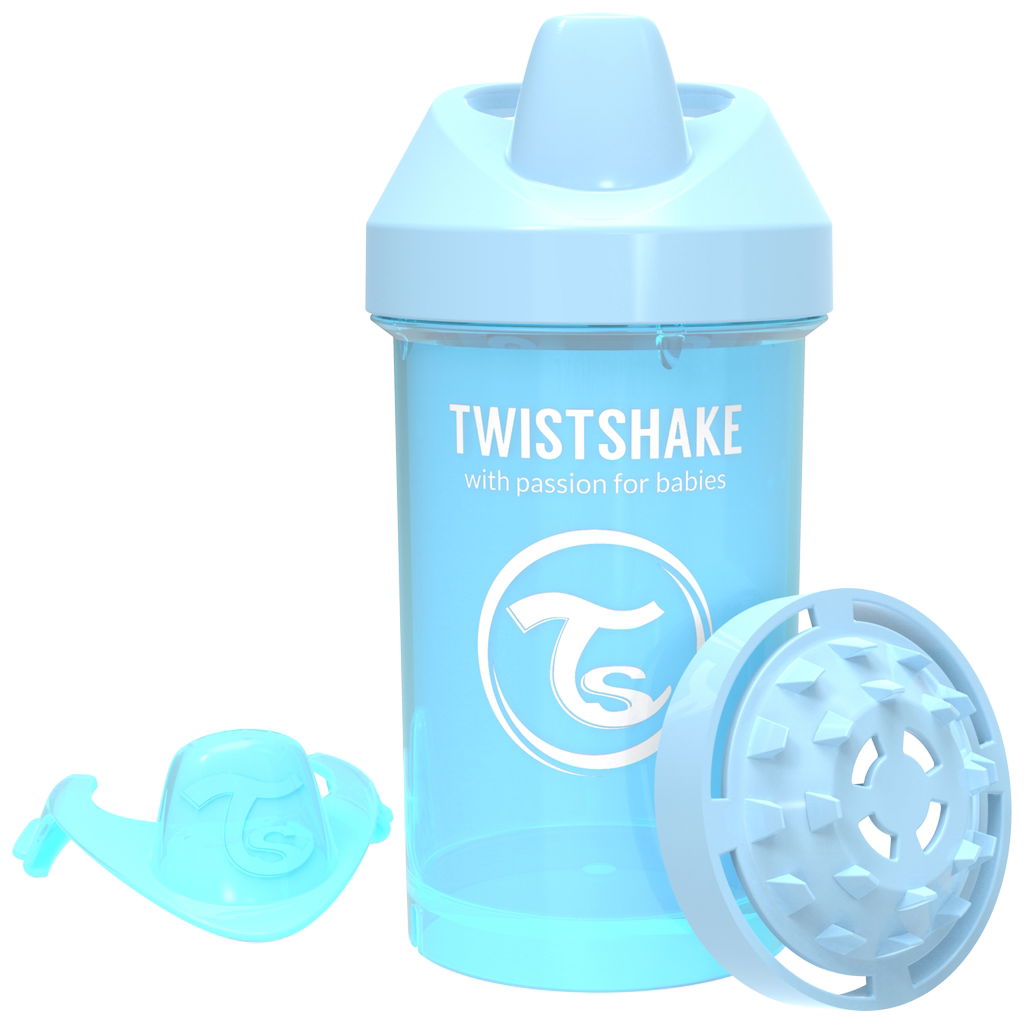 Product Image for Twistshake Drinking Cup Crawler Cub pastel blue