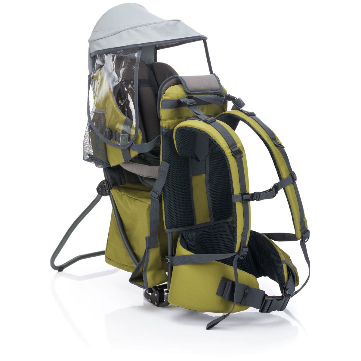 Marsupio Portatile Bymivofun - Per Bambini Fino A 25 Kg - Spallacci Regolabili E Imbottiti - Grigio - Foto 10