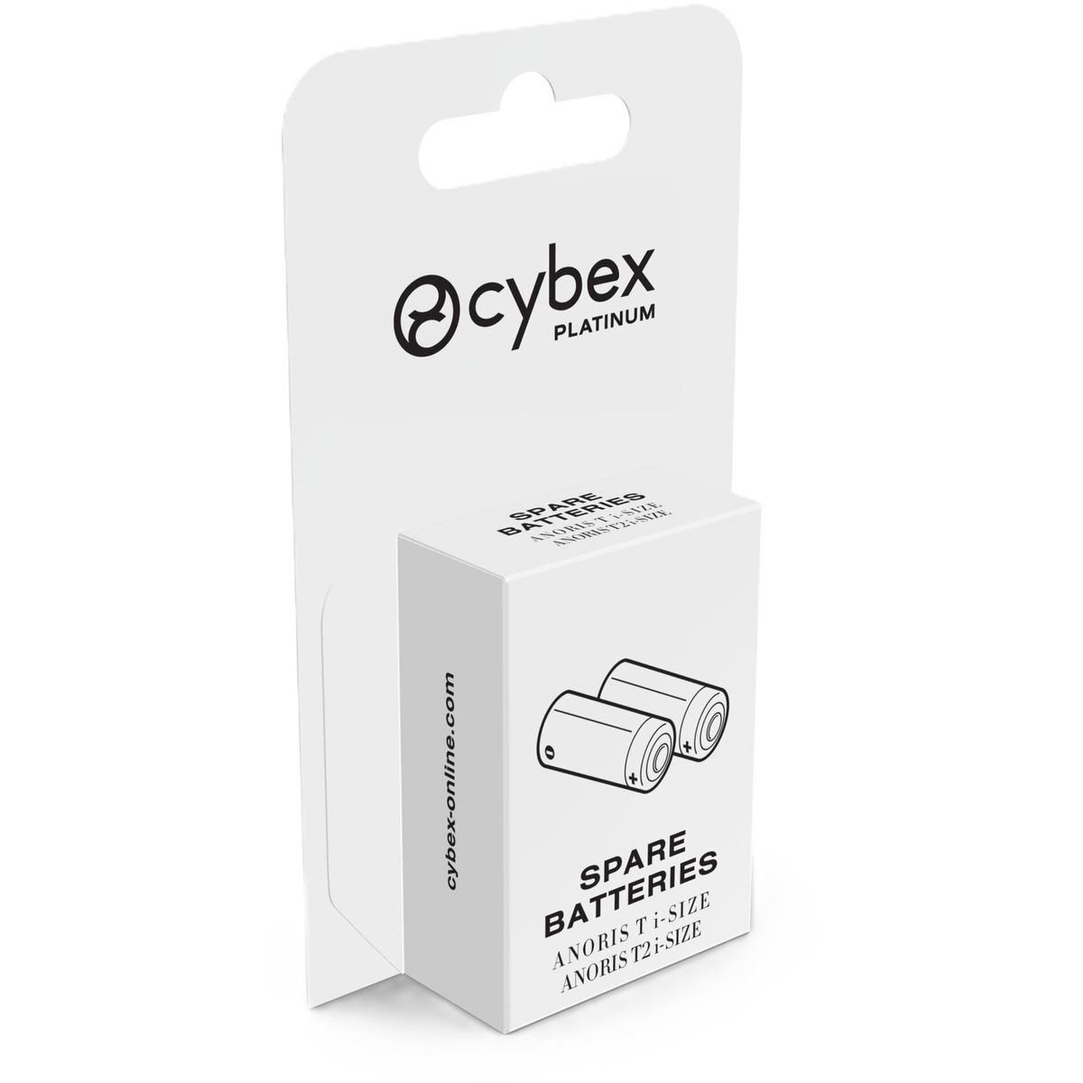 Verpackung mit Ersatzbatterien, weiss, zweisprachig bedruckt