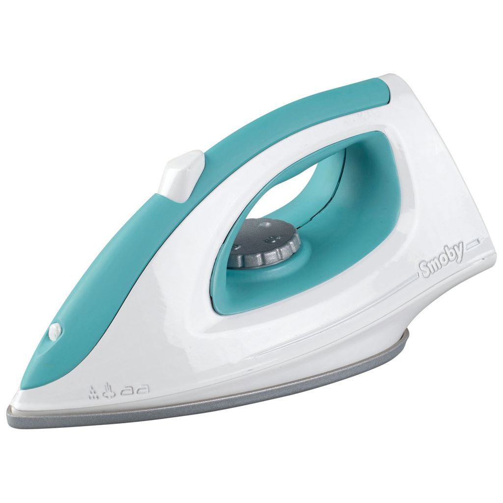 Smoby Kinder Bügeleisen Spielzeug - Türkis-weißes Spielbügeleisen Ab 3 Jahren