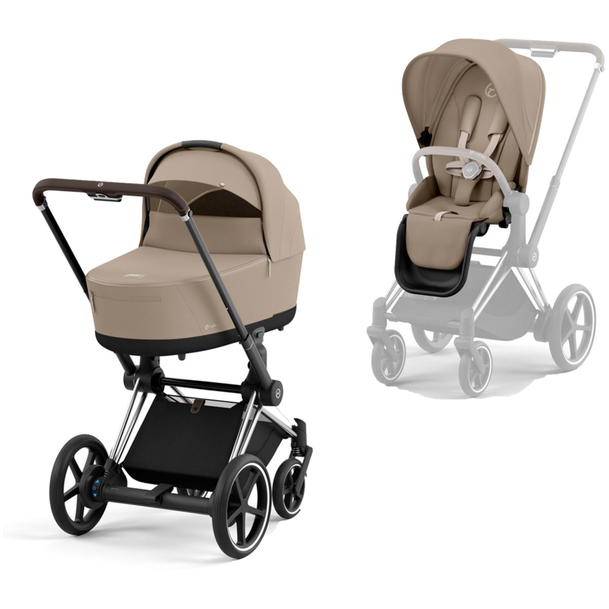 CYBEX ePriam 2.0 Chrome Brown The perfect combi pram