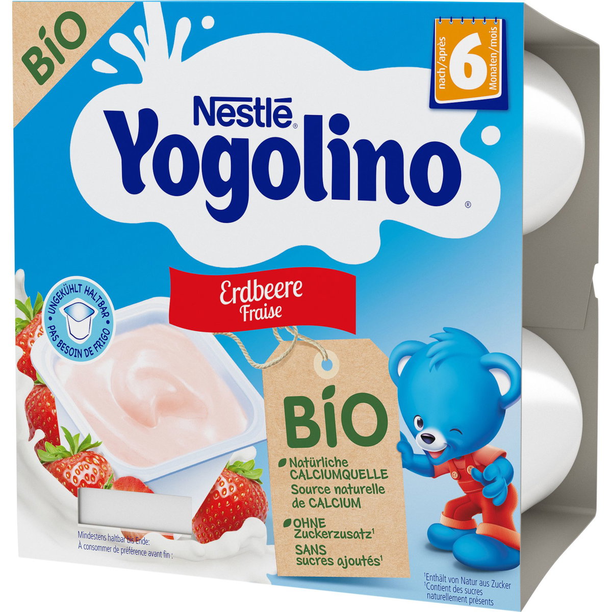 Product Image for Yogolino Dessert al latte biologico Erdbeere
