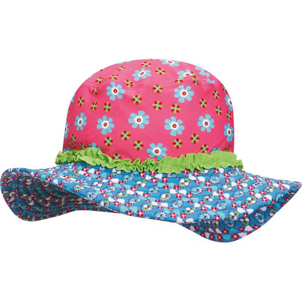 Playshoes UV Protection Sun Hat Flowers pink