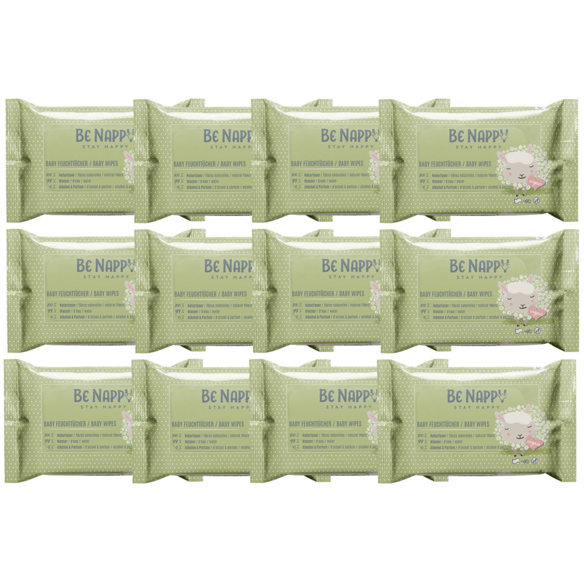 Product Image for BE NAPPY Lingettes humides