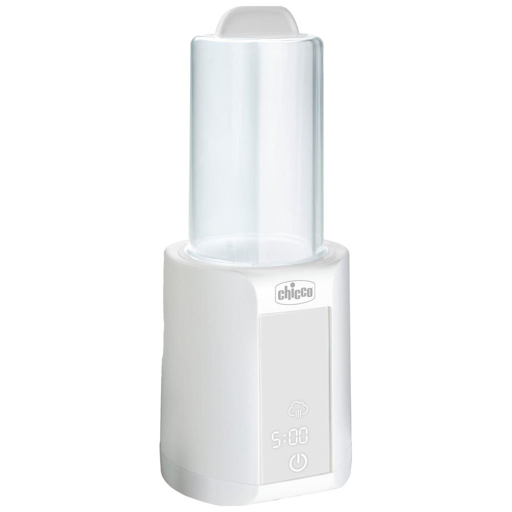 Elektrischer Flaschenwärmer in Weiss mit Digitalanzeige