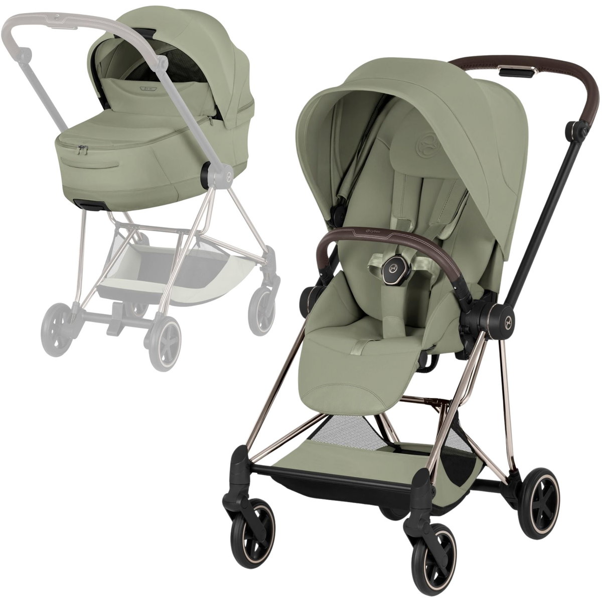 Product Image for CYBEX Mios Style champagne gold Set sage green mid green
