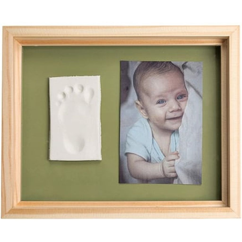 Product Image for Baby Art Set d'empreintes avec cadre photo Pure Frame Wooden