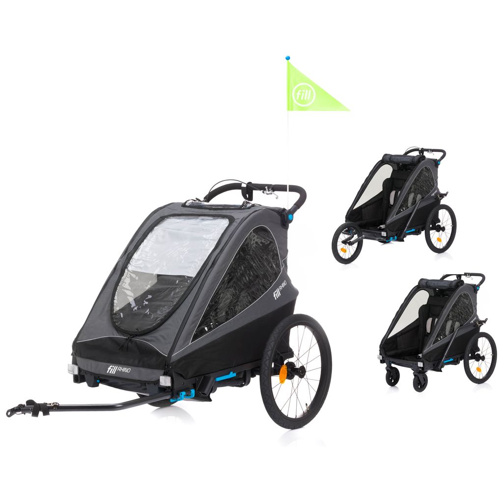 fillikid Rimorchio per biciclette Rhino SL