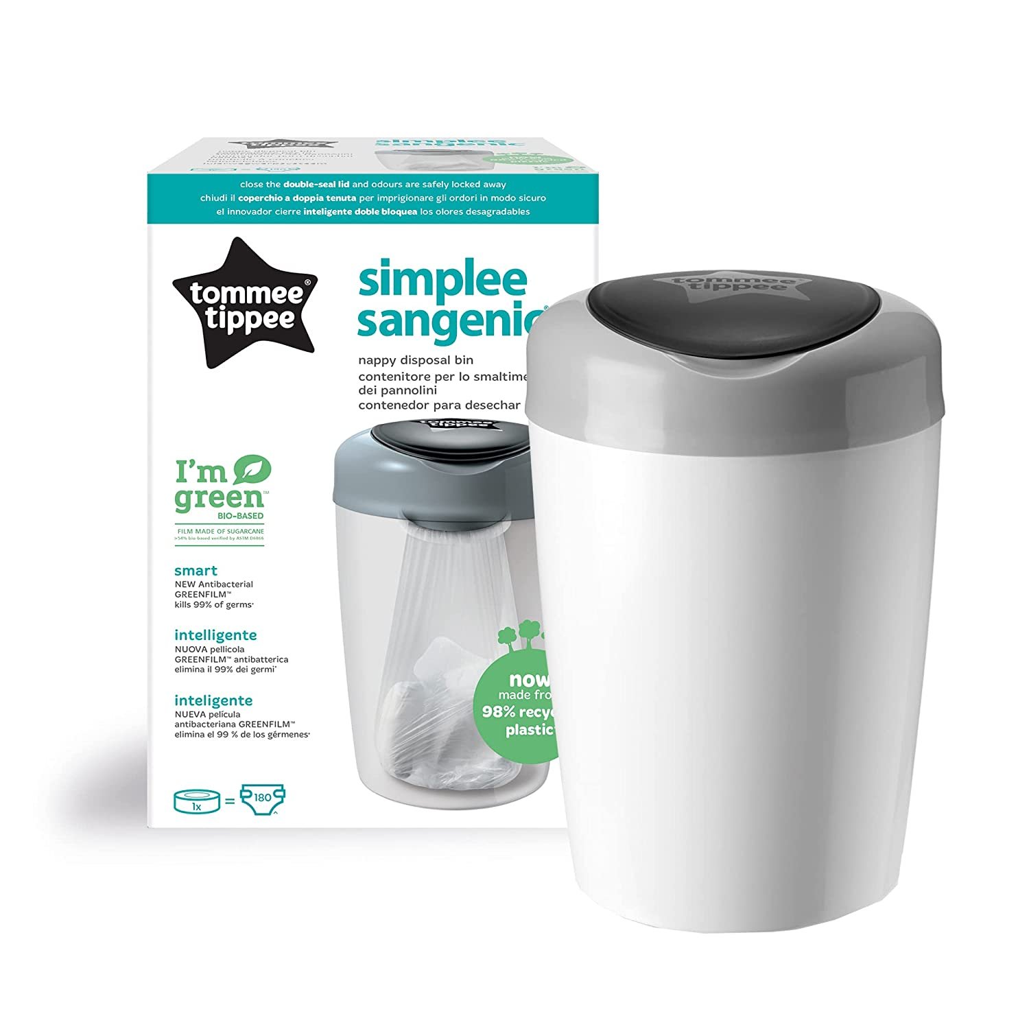 Tommee Tippee Sangenic Simplee nappy pail