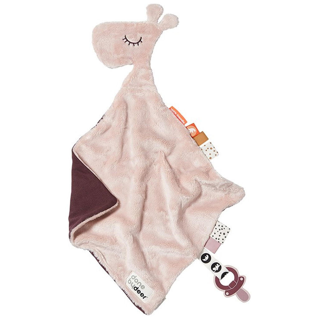 Done By Deer Kuscheltuch 'Sheepy' – 27,5x27,5 Cm, Superweich Mit Schnullerhalter, Für Babys