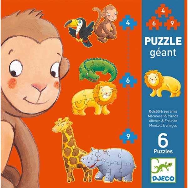 Djeco Puzzle géant Marmoset et ses amis