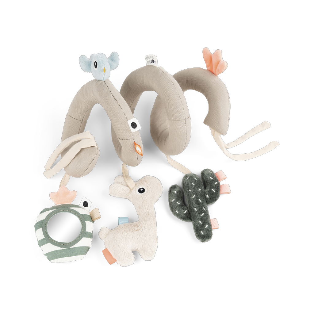 Hbbgdiy Baby Kinderwagen Spielzeug - Tintenfisch Plüsch Mit Zieh-Schnüren Für Autositz & Bett