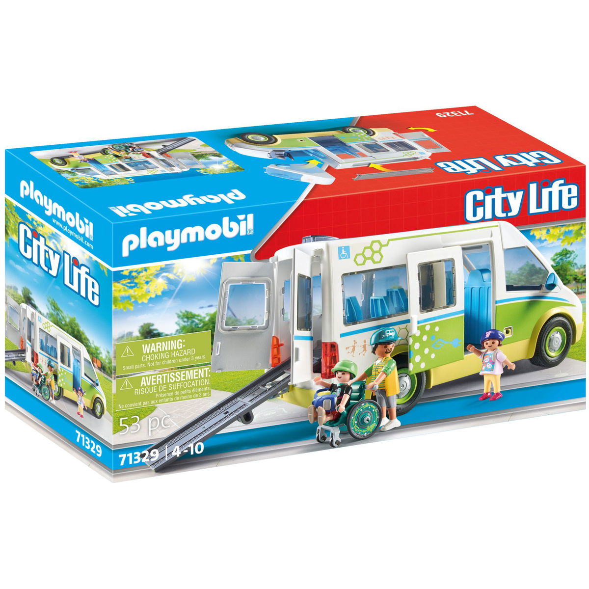 PLAYMOBIL City Life School Bus 71329 Perfect toy for little