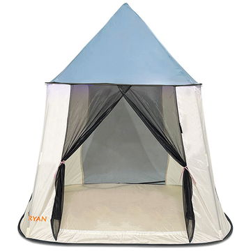 3 Sprouts Tente De Jeu Enfant Intérieure Et Extérieure - Cabane Château Maison De Jeu Beige - Polyester Recyclé