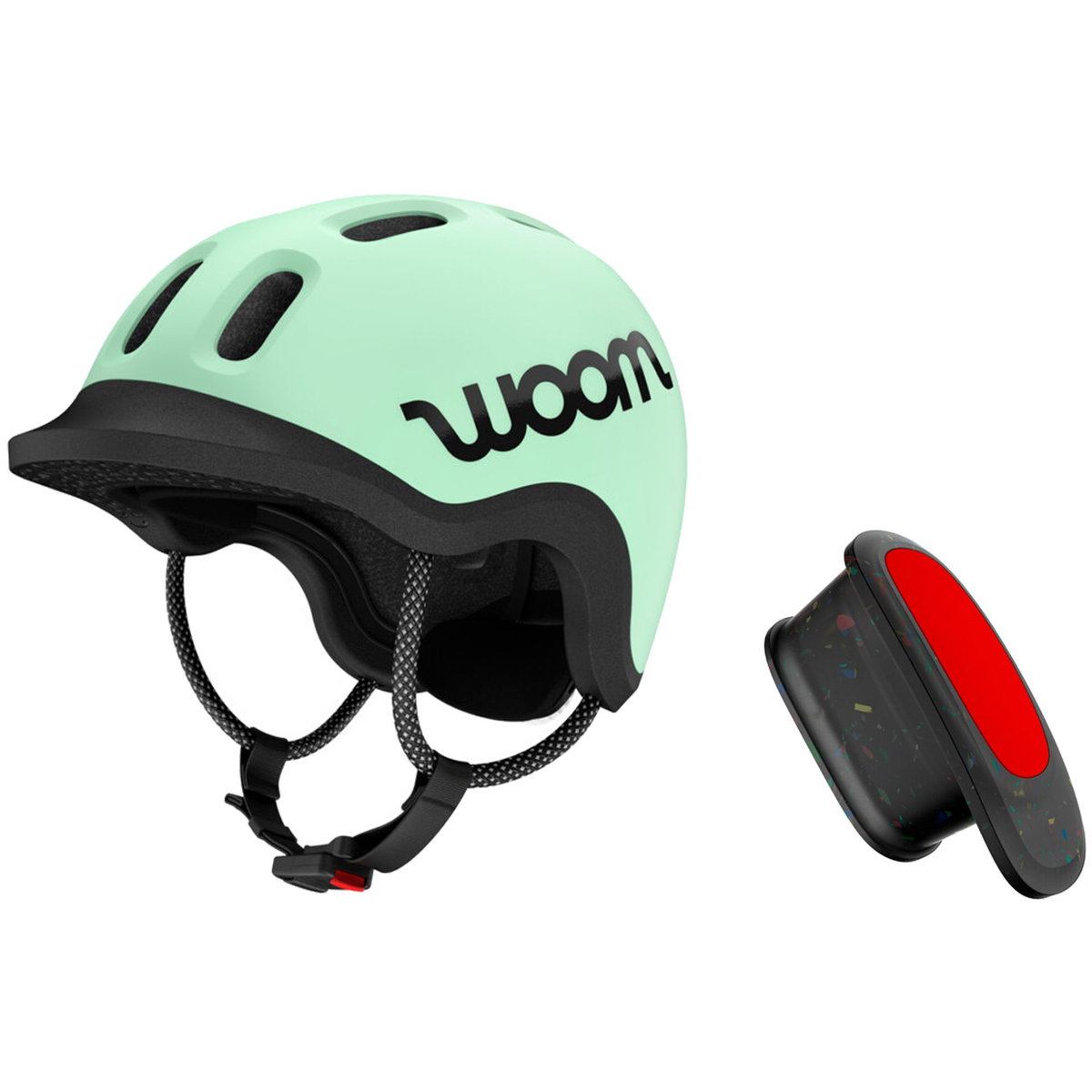 Product Image for woom READY Kinderhelm mit Helmlicht mint Grösse XS
