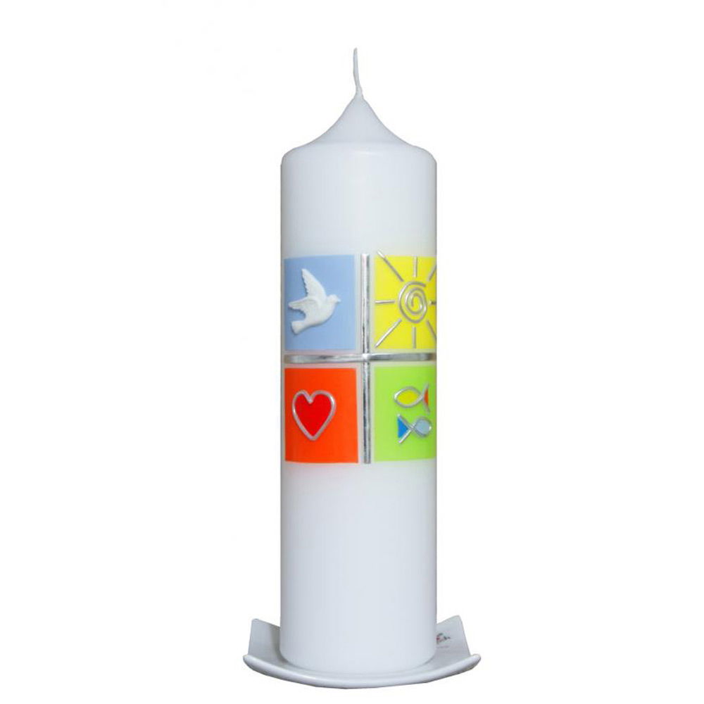 Quadretti per candele di battesimo