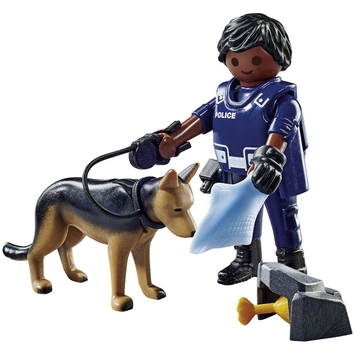 PLAYMOBIL City Action 71162: Policeman with sniffer dog exciting