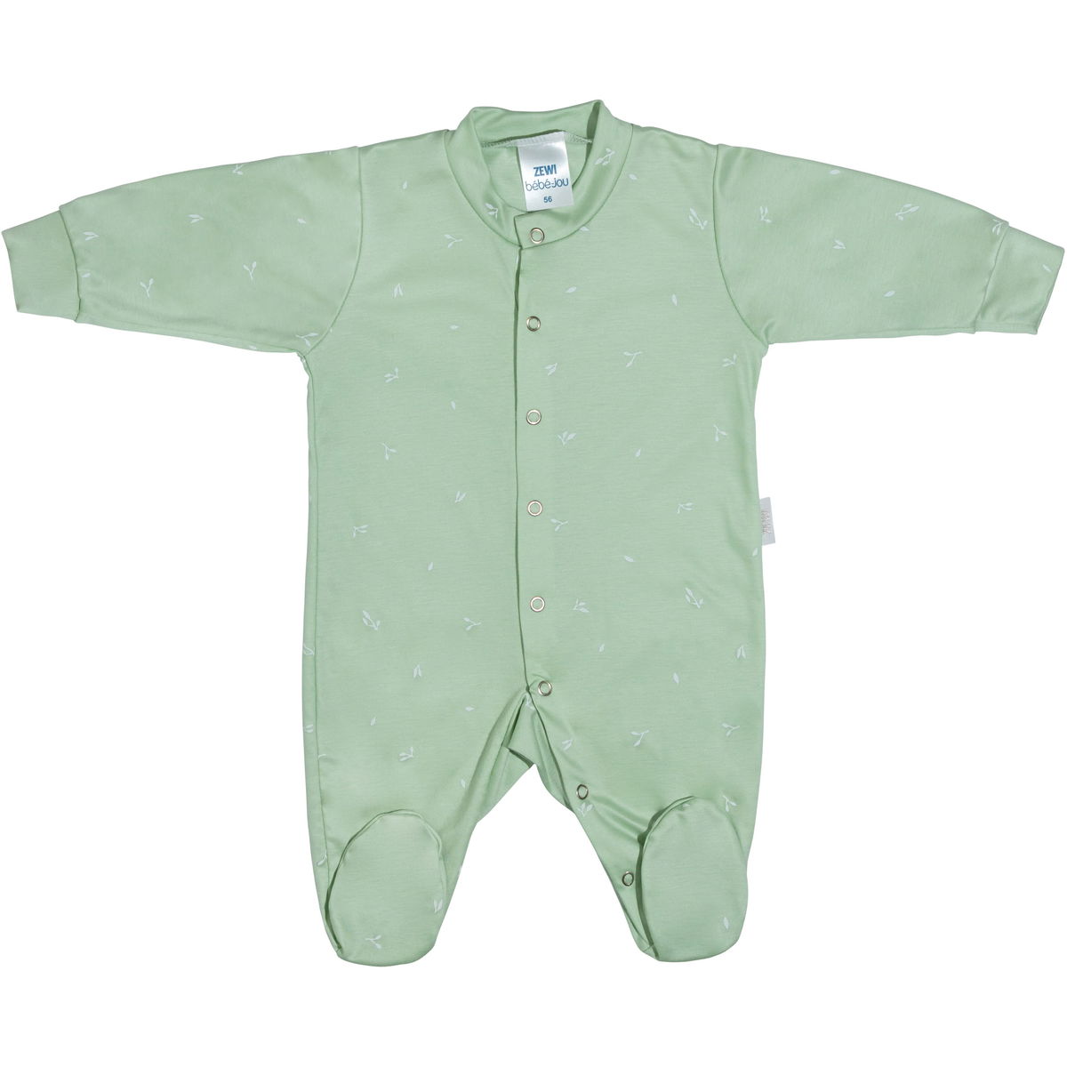 Product Image for Zewi grenouillère manches longues Tencel light green botanic