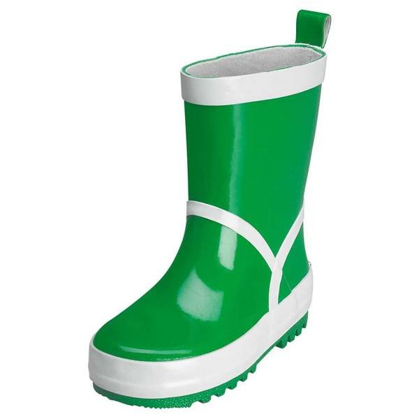 Playshoes children's rubber boots uni green