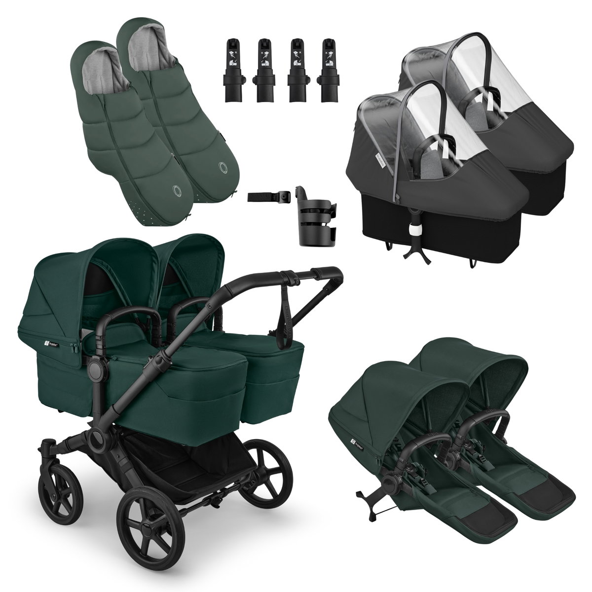 bugaboo Donkey 6 Twin Stroller Bundle  Shop Now
