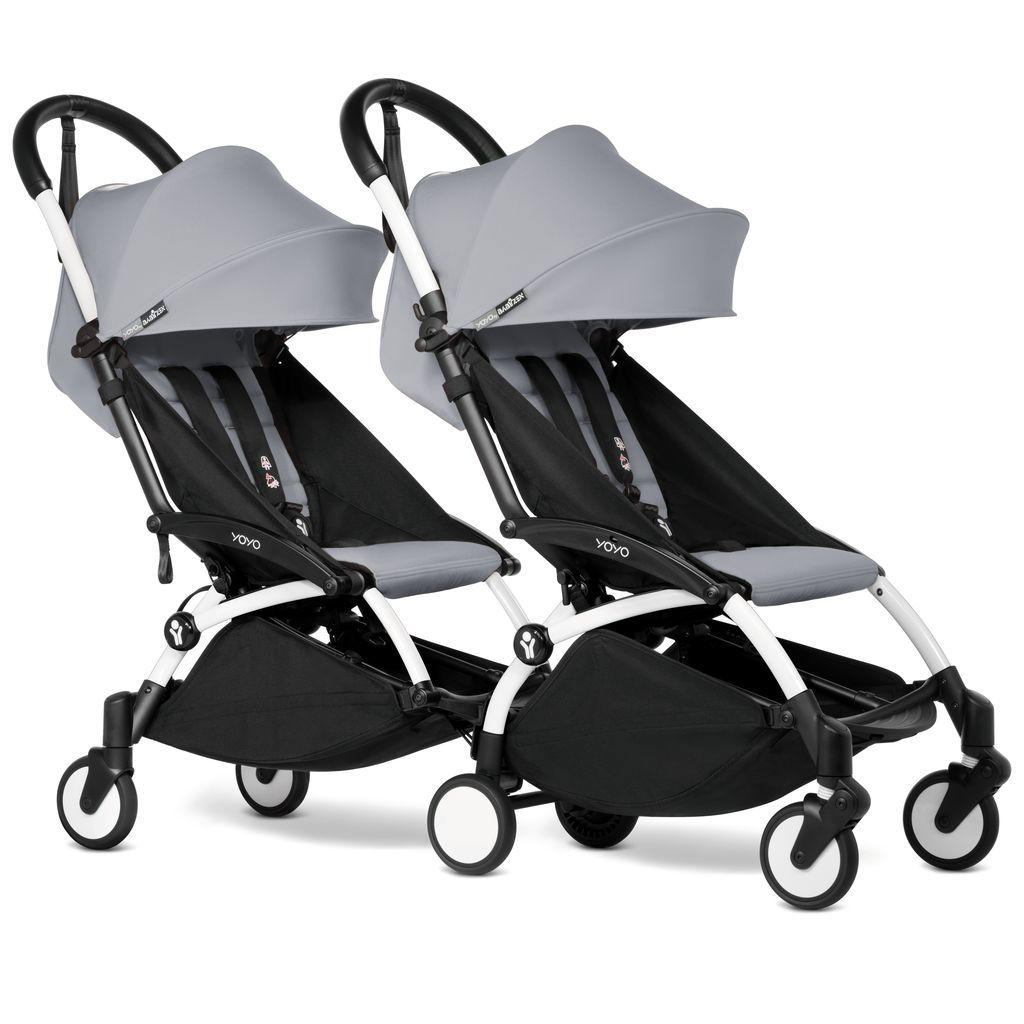 BABYZEN YOYO² 6+ white mit Connect 6+ Textilset stone im 4mybaby.ch Online-Shop für Babyartikel