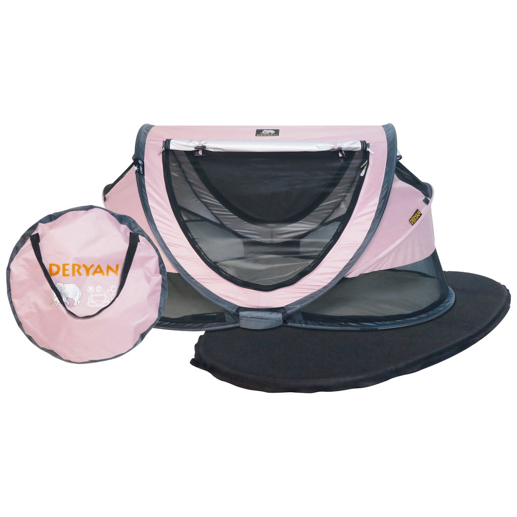 Deryan PL-RED Peuter Lettino/Tenda Da Viaggio Pop-Up Rosso: Leggero 3kg Con Protezione UV E Antizanzare, Per Bambini 0-4.5 Anni