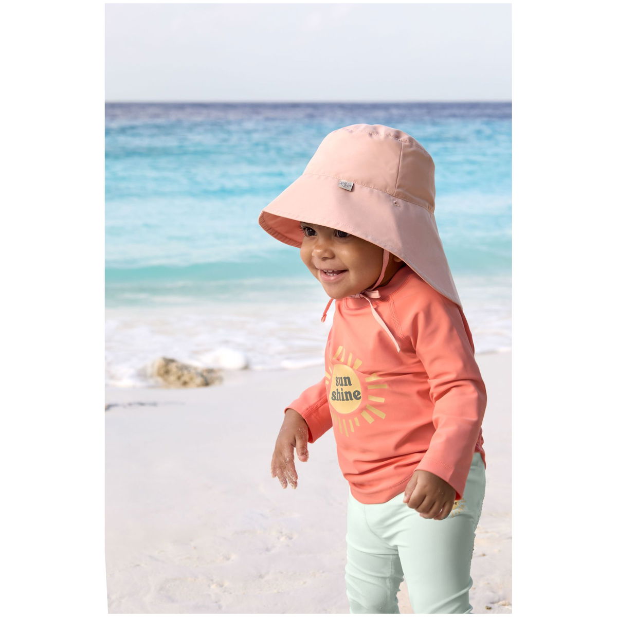 Eimmabey Cappello Da Sole Per Bambini Con Tesa Larga 7.6cm | Protezione UV 50+ | Leggero E Traspirante In Cotone | Regolabile Con Sottogola | Per Spiaggia, Pesca E Passeggiate | Taglie 3-48 Mesi - 4