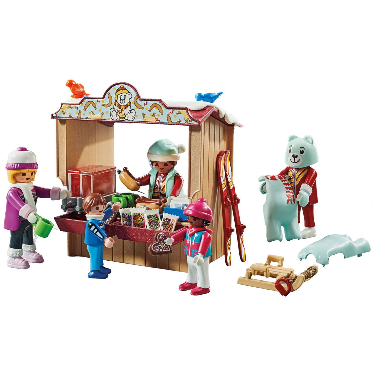 PLAYMOBIL My Life Deportes De Invierno – Disfraz De Oso Y Equipo De Esquí Para Niños +4 Años