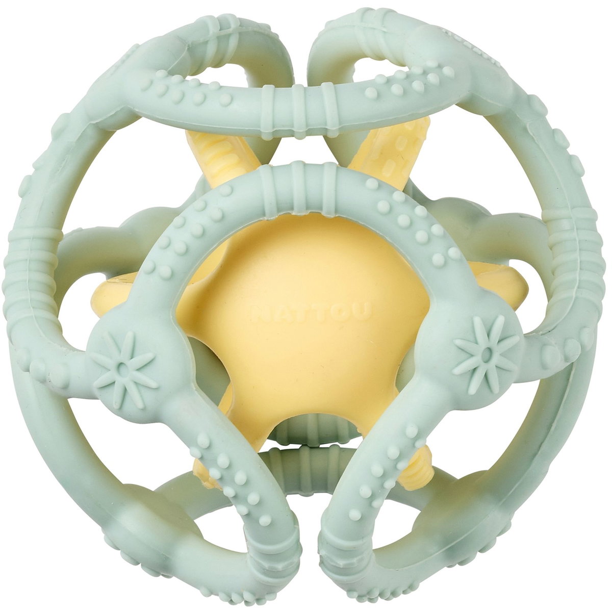 Product Image for Nattou Silicone Grasping Ball yellow/green